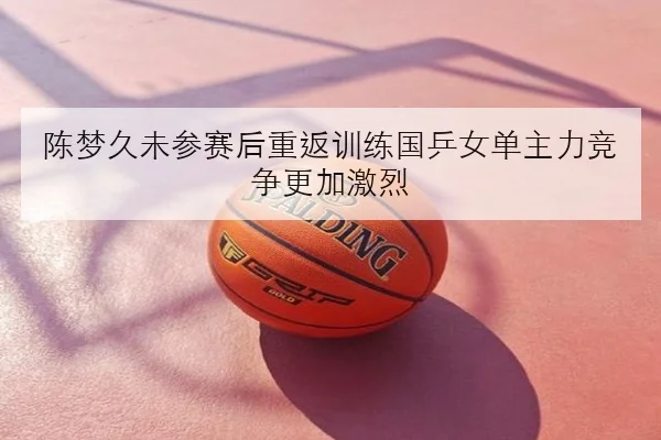 陈梦久未参赛后重返训练国乒女单主力竞争更加激烈